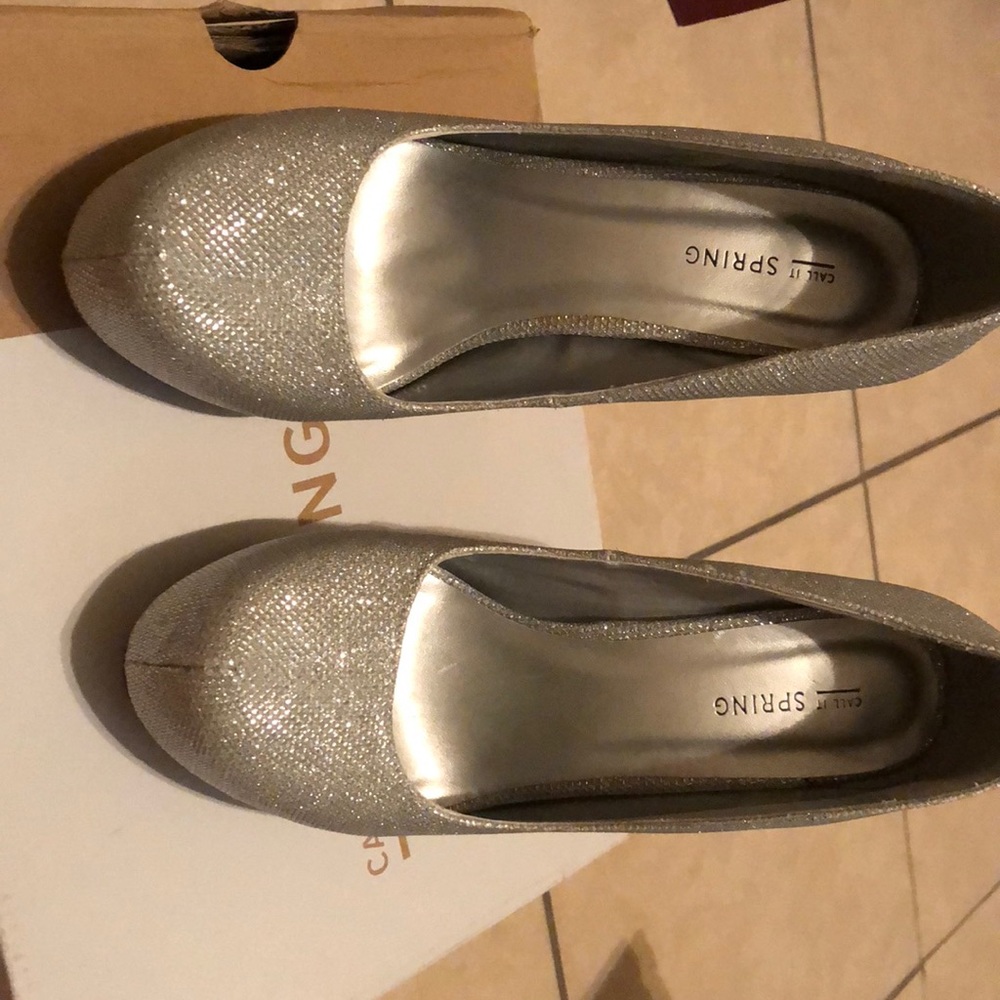 Silver heels